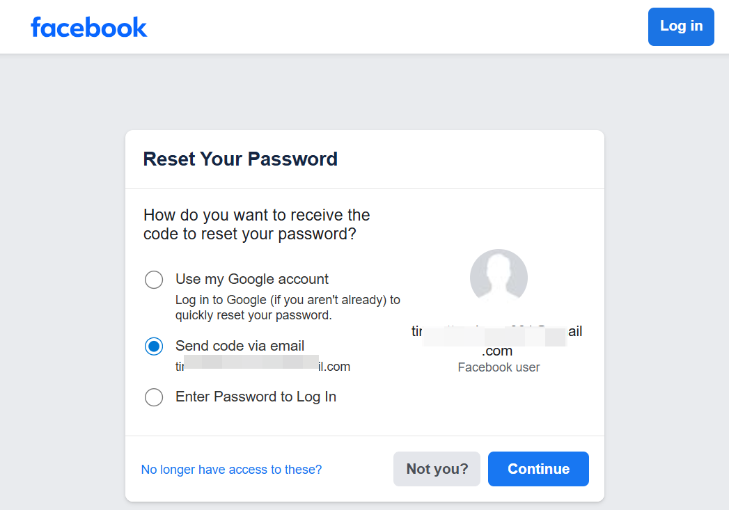 find social media by -account recovery