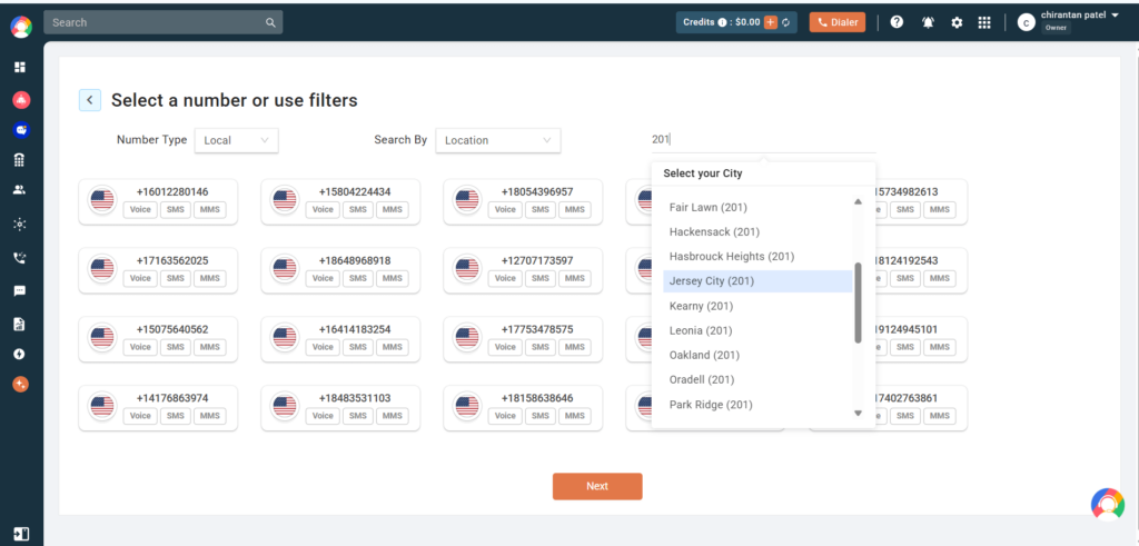 201 area code new jersey city