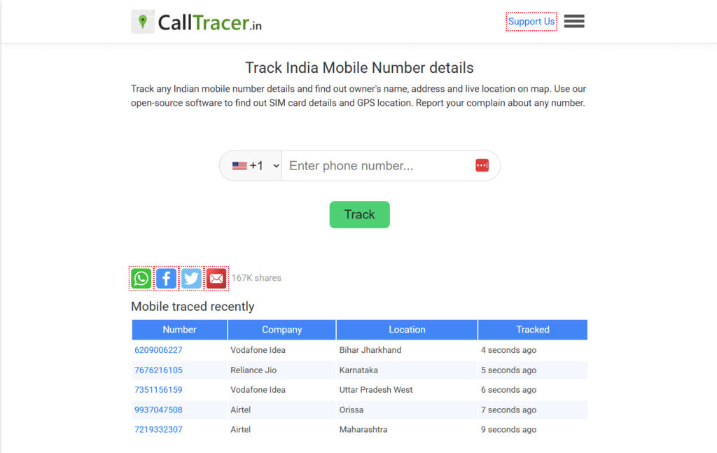 Trace mobile number finder