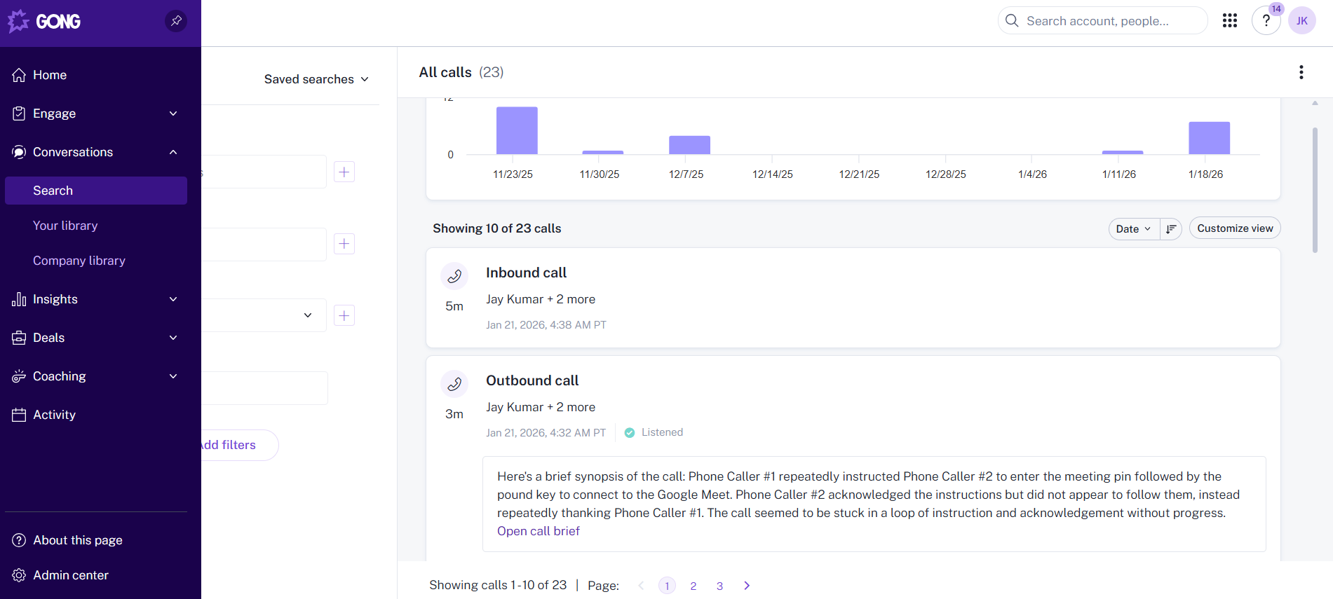 AI Transcription & Call Summaries