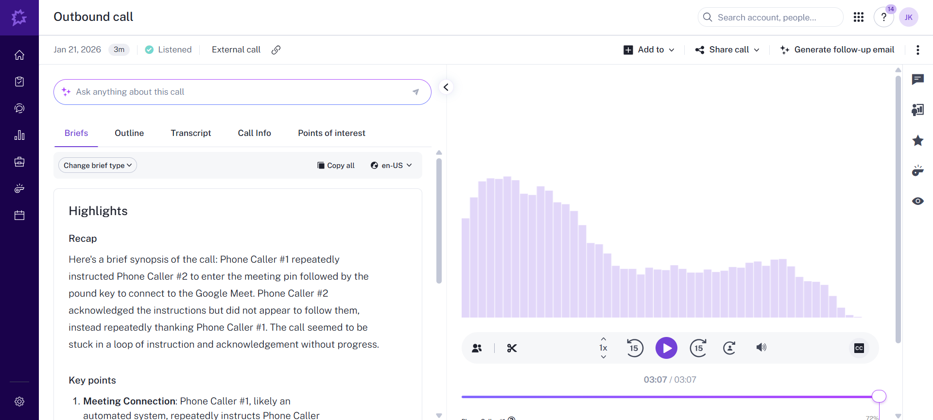 Automatically Upload & Analyze Call Recordings