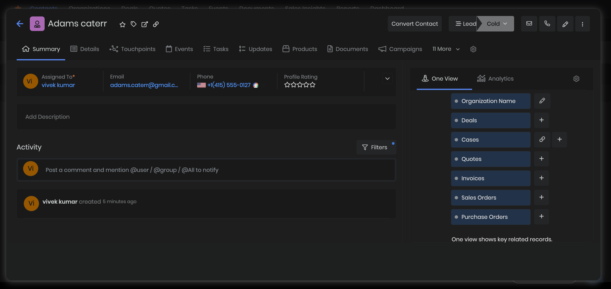 Make and Receive Calls Directly from Vtiger CRM